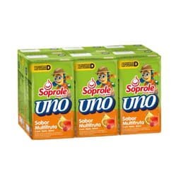 Probiotico Uno Multifruta con Bombilla 6 X 80 ML