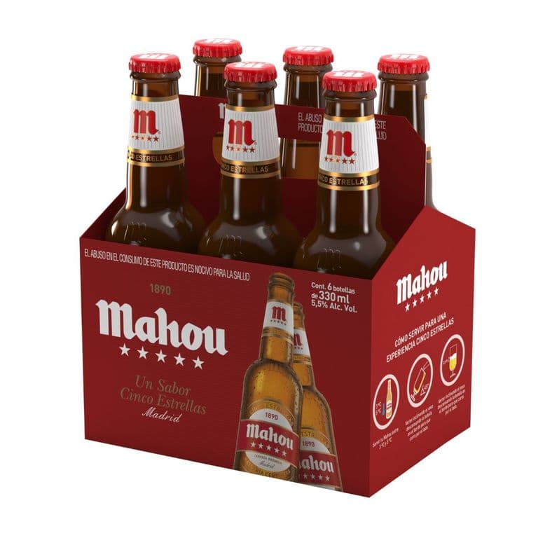 CERVEZA 5E MAHOU 6 X 330 CC 6 X 330 ML