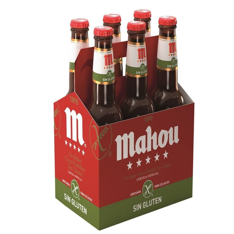 CERVEZA MAHOU SIN GLUTEN 6 X 330 CC 6 X 330 ML
