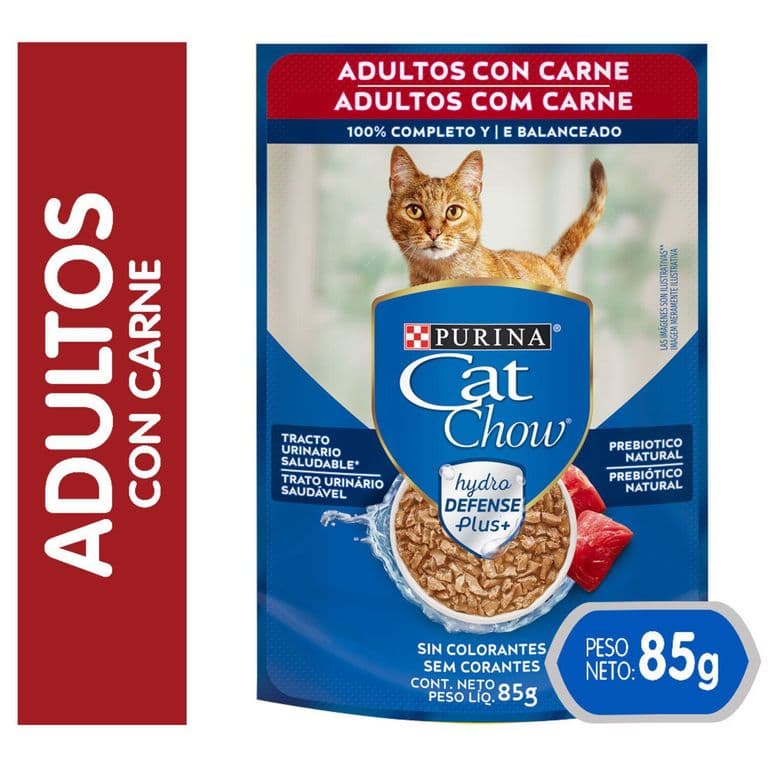 Alimento Humedo para Gato Adultos Carne Sobre 85 GR