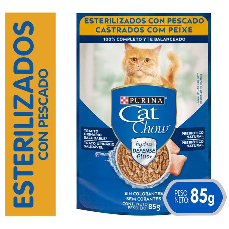 Alimento Humedo para Gato Adultos Esterilizados Pescado 85 GR