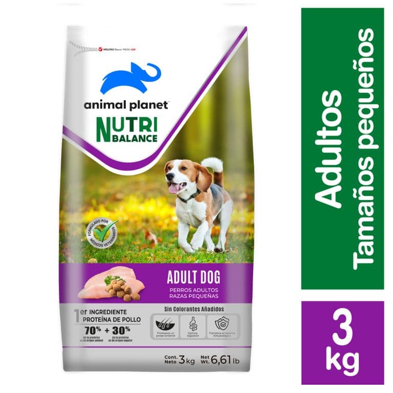 Alimento Seco Perro Adulto Razas Pequenas Animal Planet Sabor Carne 3 Kg