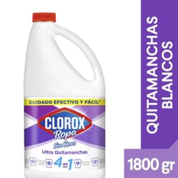 Quitamanchas Liquido Ropa Blanca Clorox 1.8 lt