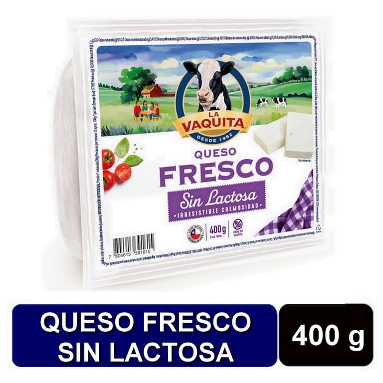 Queso Fresco Sin Lactosa La Vaquita 400 g