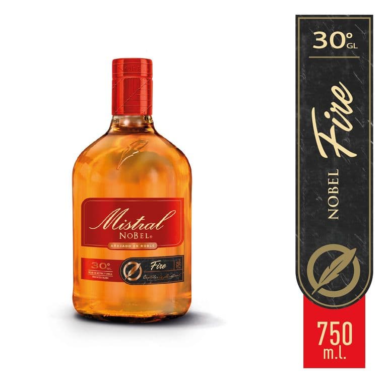 Pisco Nobel Fire Mistral 30 Gl 750 ML