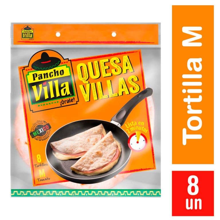 Tortillas Quesavillas M Pancho Villa 8 Un 200 g