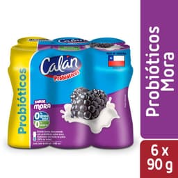 Probioticos Sabor Mora Calan 6 x 90 ml