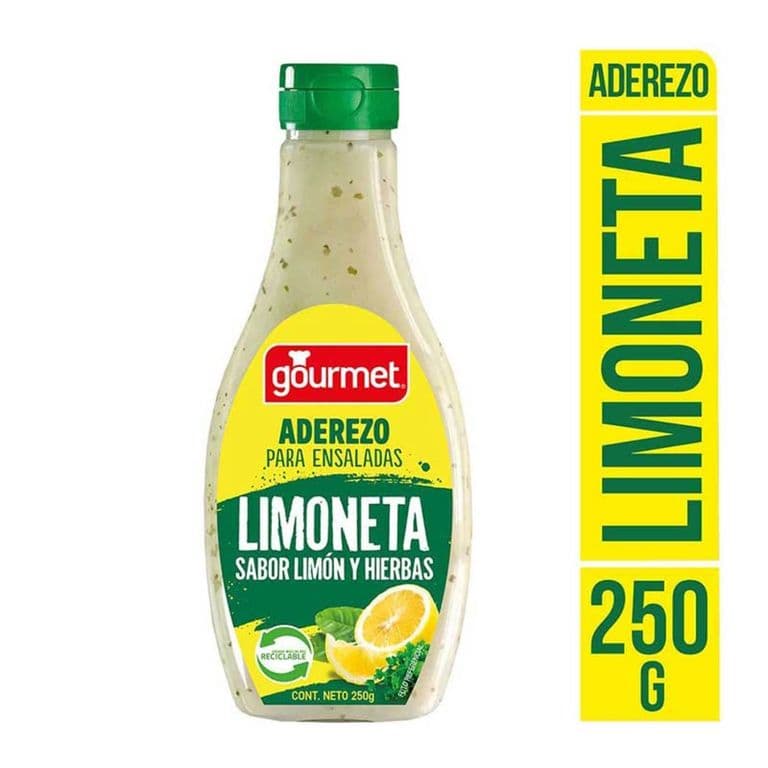 Alino para Ensaladas Limoneta Gourmet Sabor Limon y Hierbas 250 g