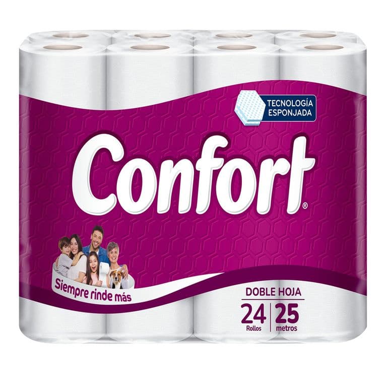 Papel Higienico Confort Doble Hoja 24 x 25 mts 24 UN