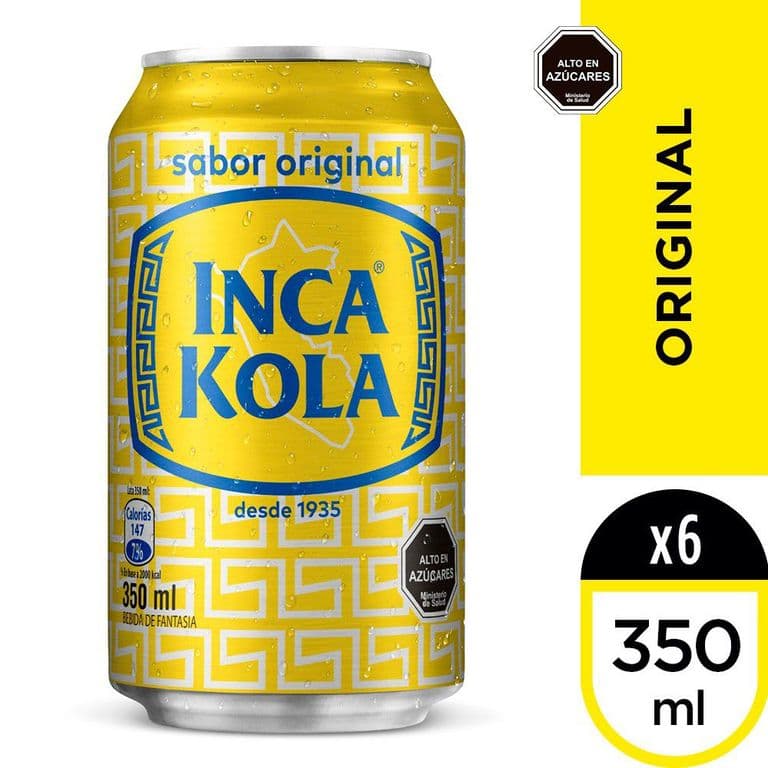 Pack Bebida Inca Kola Original Lata 6 x 350 ml