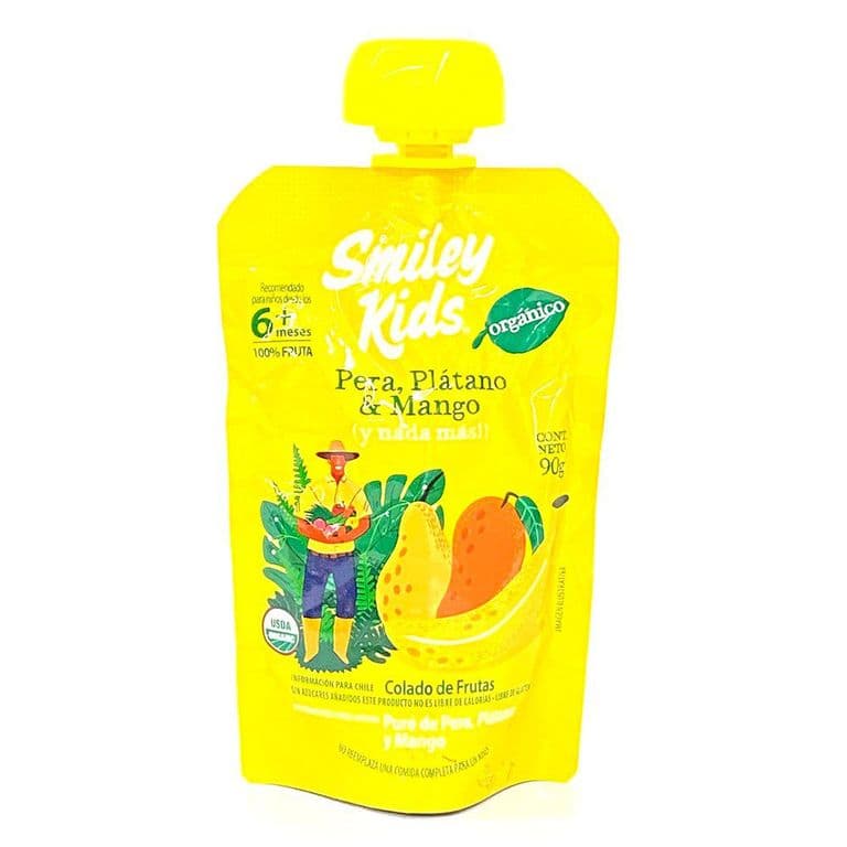 Colado Pera Platano Mango Smiley Kids 90 GR