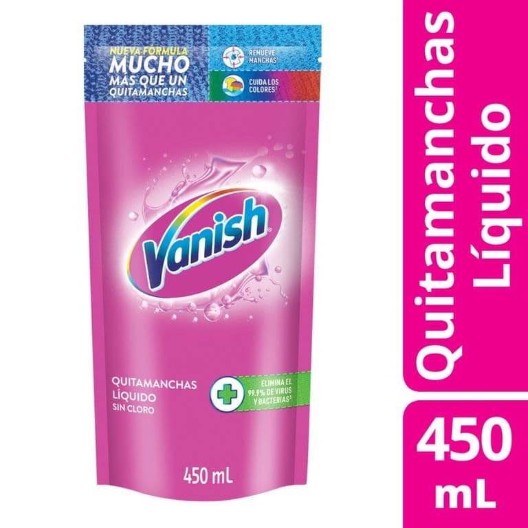 Quitamanchas Liquido Ropa Color Repuesto Vanish 450 ml