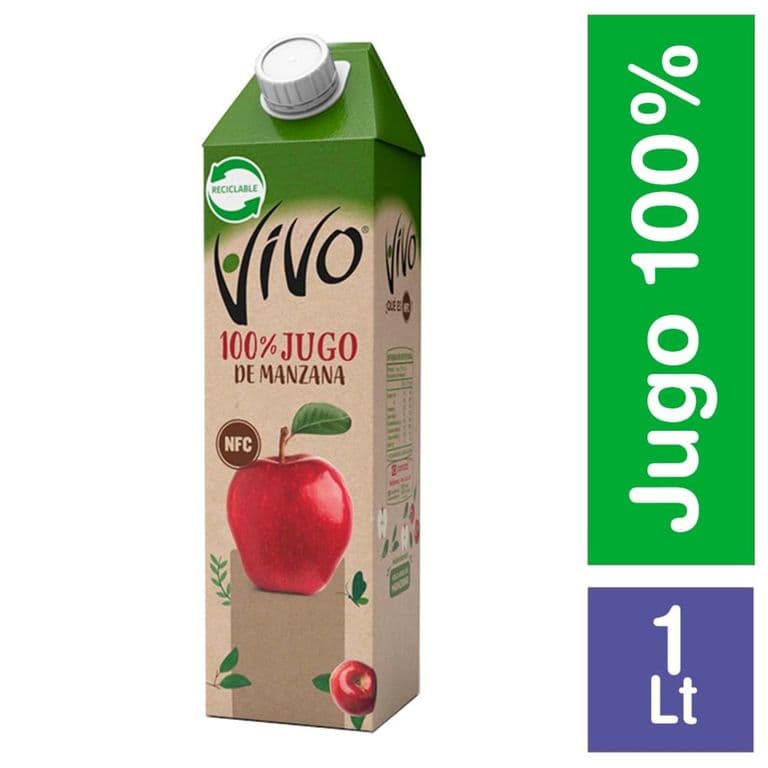 Nectar Manzana 100% Fruta 1 LT