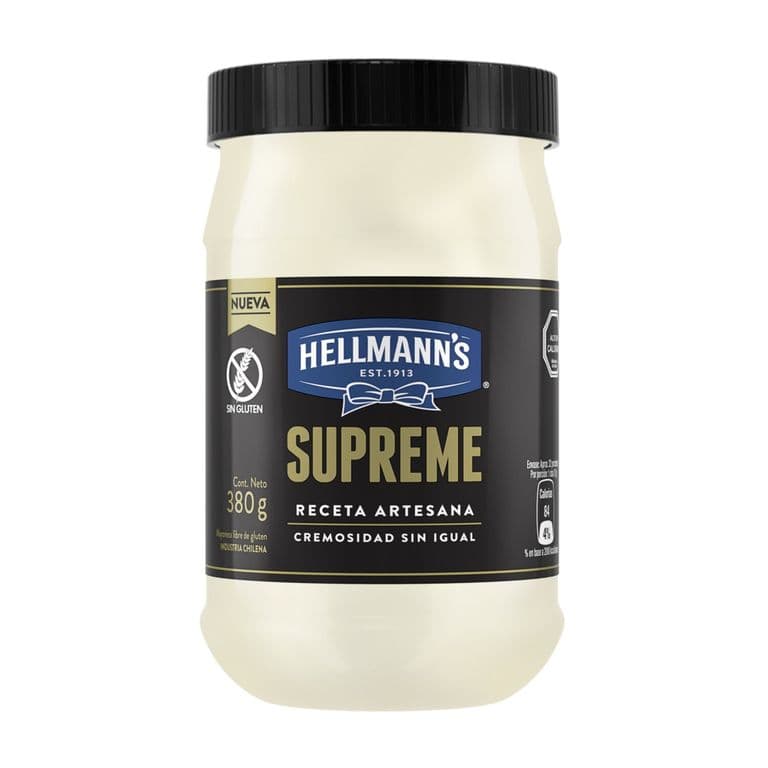 Mayonesa Hellmanns Supreme Artesana Frasco 380 g