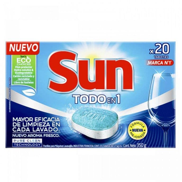 Lavavajillas Tabletas 3 en 1 20 UN