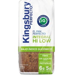 Pan de Molde Integral Hi Low Kingsbury 500 gr
