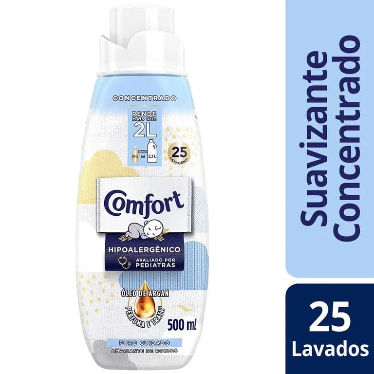 Suavizante Concentrado Hipoalegenico Puro Cuidado Comfort 500 ml