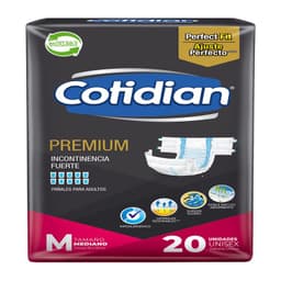 Panales para Adulto Premium Talla M Cotidian 20 un
