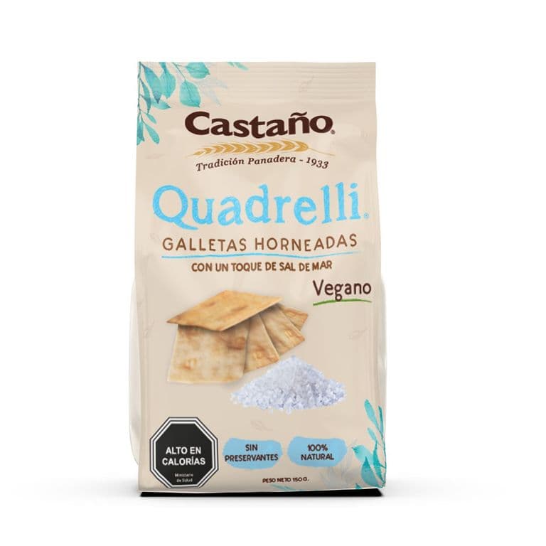 Galleta Quadrelli con Sal de Mar 150 GR