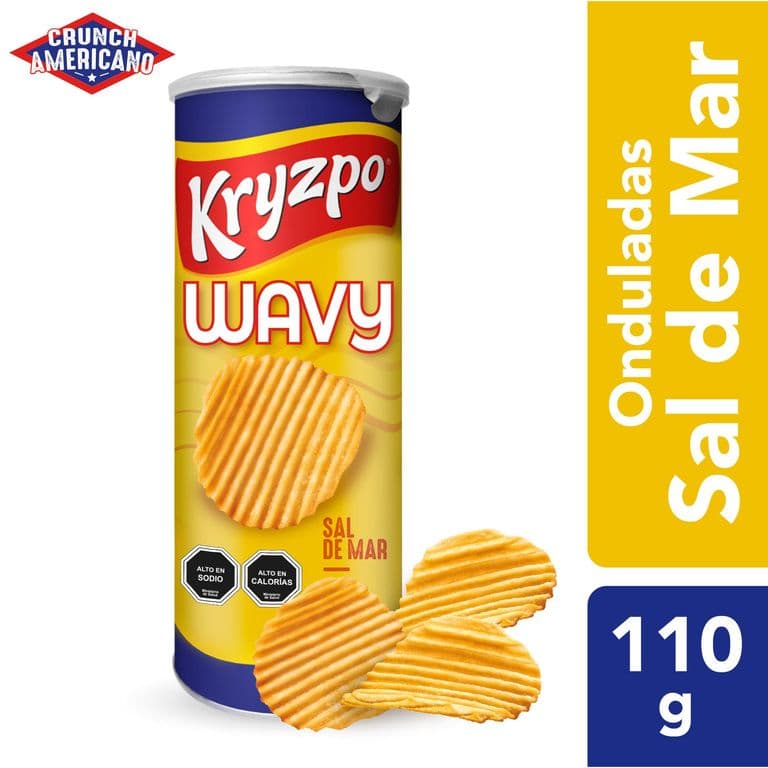Papas Fritas Sal De Mar Wavy 110 GR