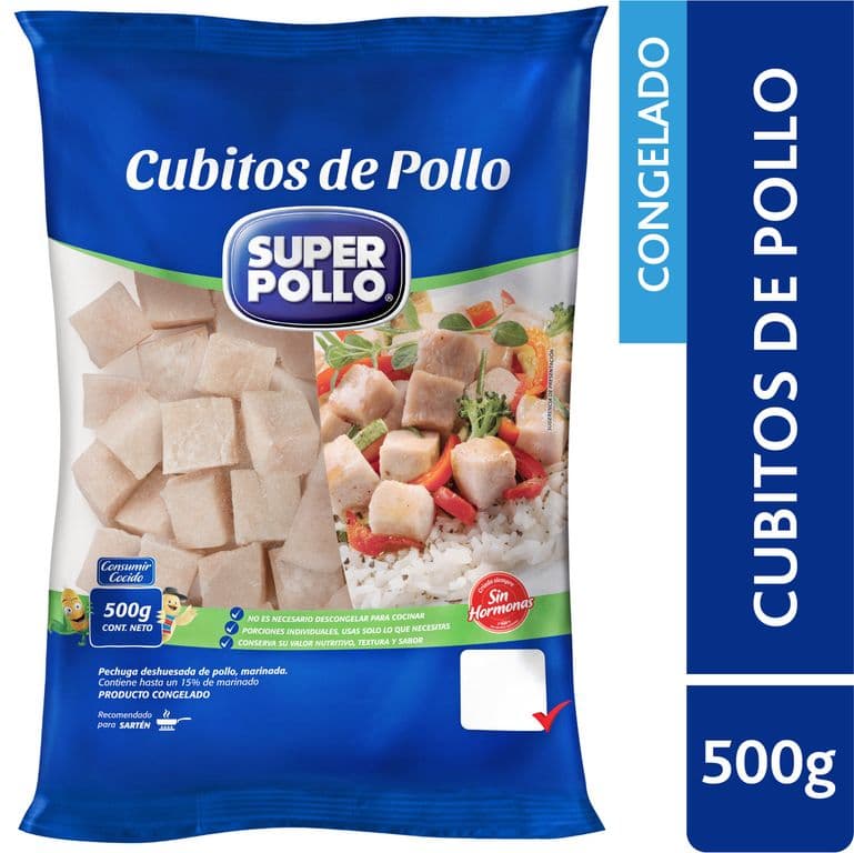 Cubitos de Pollo Congelados 500 GR