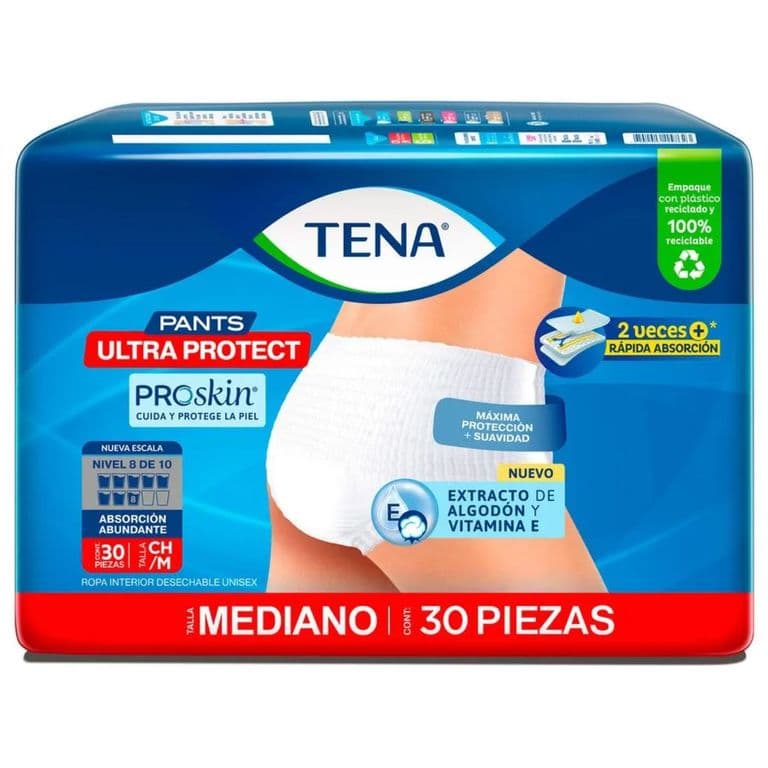 Panal Adulto Pants Ultra Protect Talla M Tena 30 Un