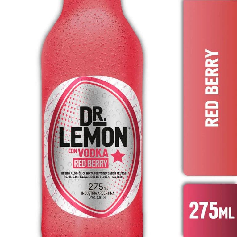 Vodka Dr. Lemon con Red Berry 5.5 275 CC 275 ML