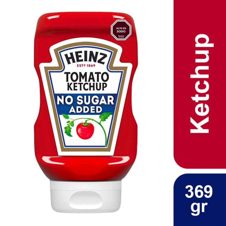 Ketchup Reducido en Azucar No Sugar Added Squeeze 369 GR