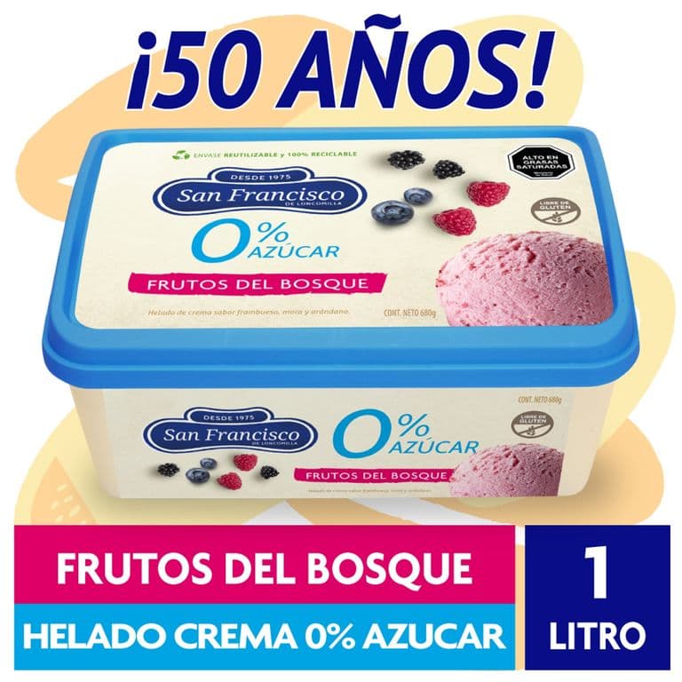 HELADOS 0 FRUTOS BOSQ 1LT SAN FCO 1LT