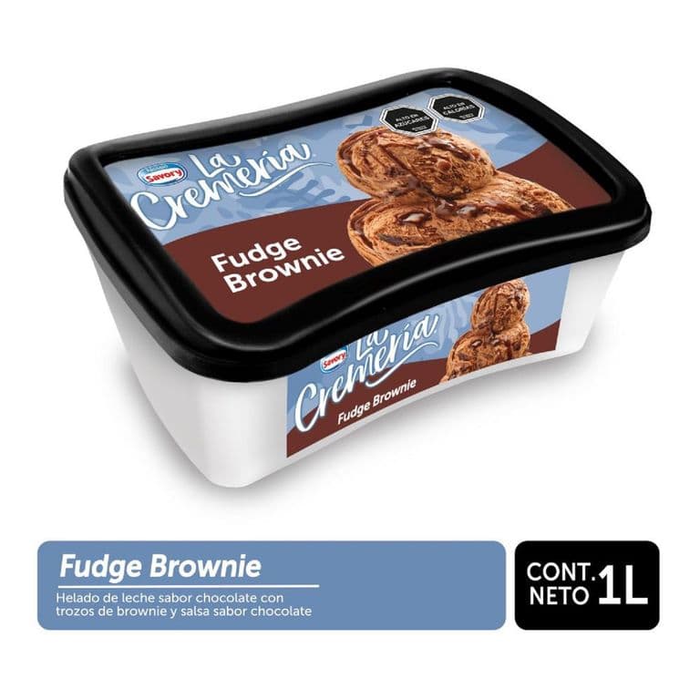 HELADO FUDGE BROWNIE LA CREMERIA 1LT