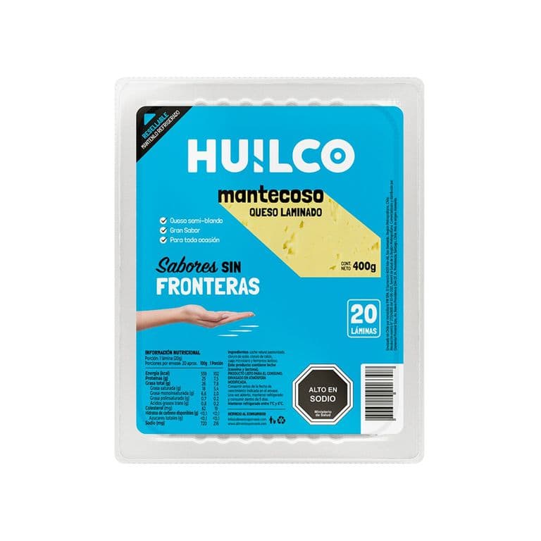 Queso Mantecoso Laminado Huilco 400 g