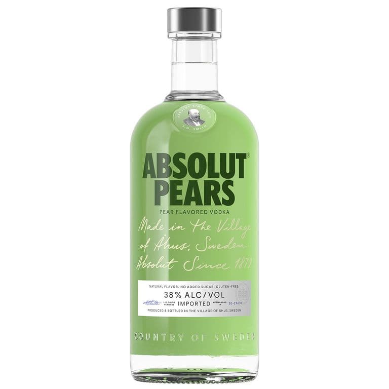 Vodka Absolut Pears Flavored 38 750 cc 750 ML