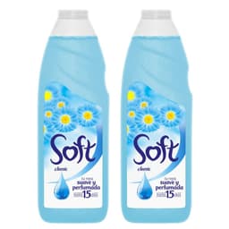Pack Suavizante de Ropa Liquido Soft 2x1 lt PACK 2X1 LT