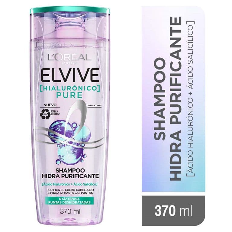 Shampoo Elvive Hialuronico Pure 370 ml