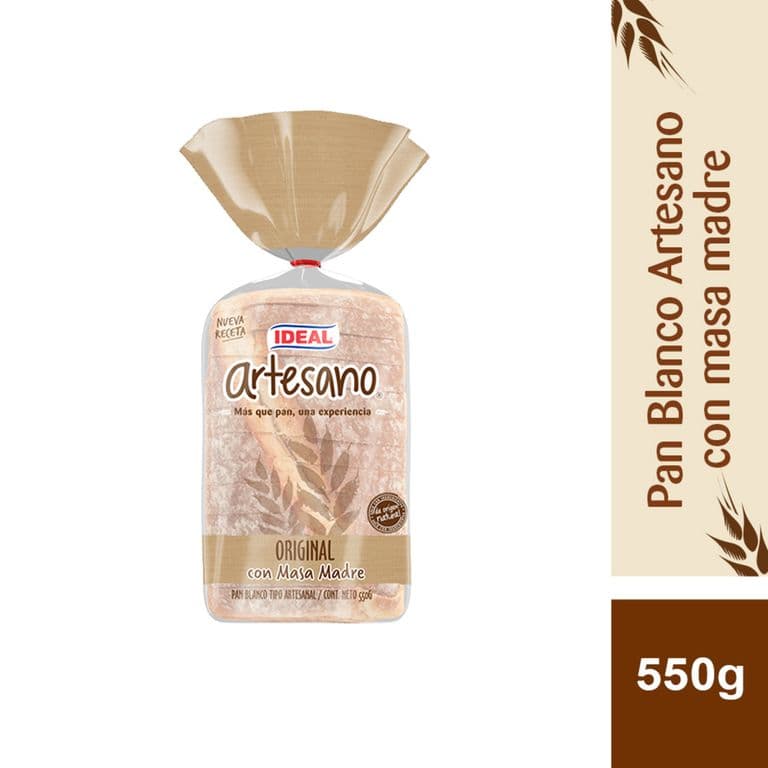 PAN BLANCO ARTESANO 550G IDEAL