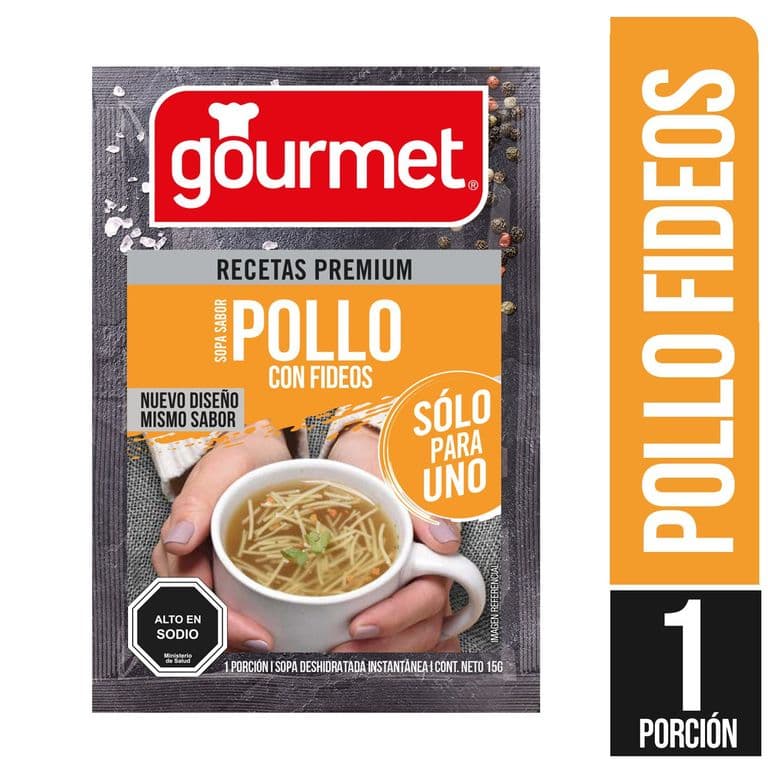 Sopa Pollo con Fideos Gourmet 15 g