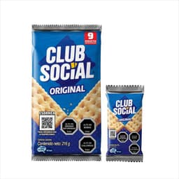 Pack Galletas Saladas Club Social Sabor Original 9 x 24 g