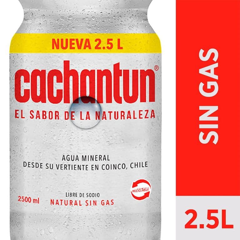Agua Mineral sin Gas Cachantun 2.5 L 2.5 LT