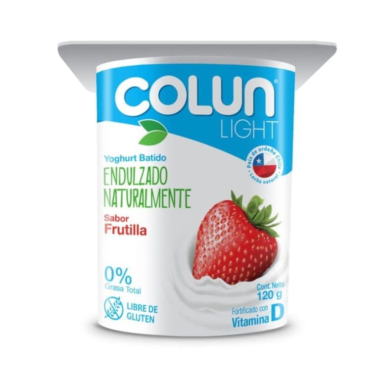 Yoghurt Light Sabor Frutilla Colun 120 g