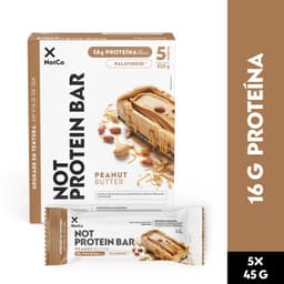 Barra de Proteina NotSnack Bar Peanut Butter 5 x 45g