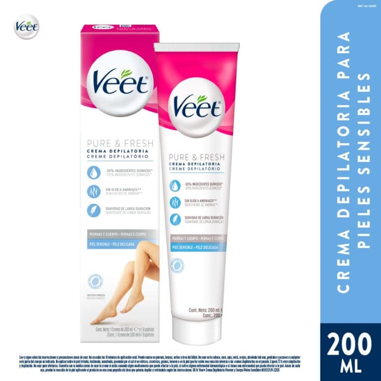 Crema Depilatoria  Veet para Piel Sensible 200 ml