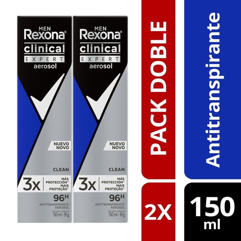 Pack Antitranspirante Clinical Aerosol Hombre 2 x 150 ml PACK 2 x 150 ML