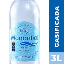 Agua con Gas Manantial 3 L 3 LT