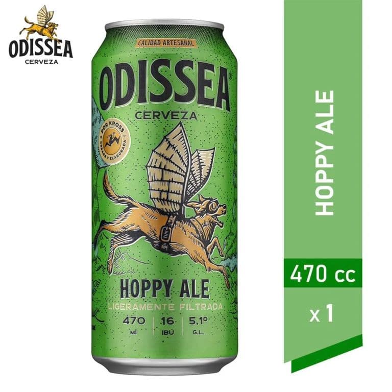 Cerveza Odissea Hoppy Ale 5.1 470 cc 470 ML