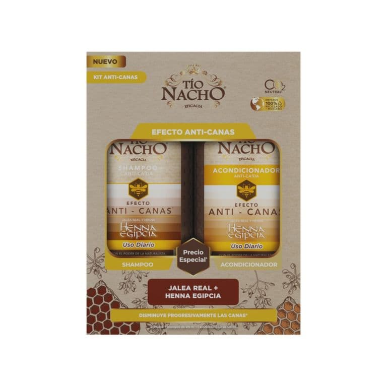 Pack Shampoo + Acondicionador Henna Egipcia Tio Nacho 415 ml + 415 ml PACK 415 ML + 415 ML