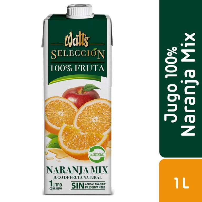 Jugo de Naranja Mix Seleccion Watts 1 L 1 LT