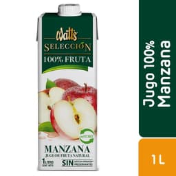 Jugo Watts Seleccion 100% Manzana 1 Lt