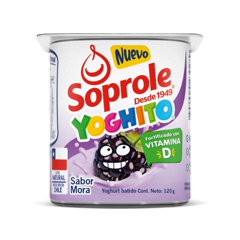 Yoghurt Batido Yoghito Sabor Mora Soprole 120 g