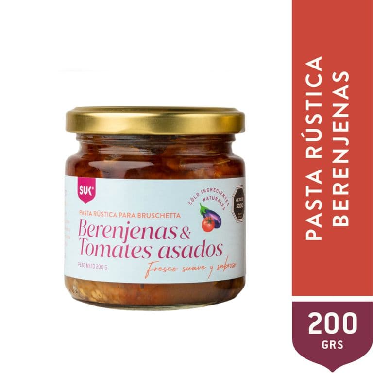 PASTA RUSTICA BERENJ y TOMAT ASAD 200G