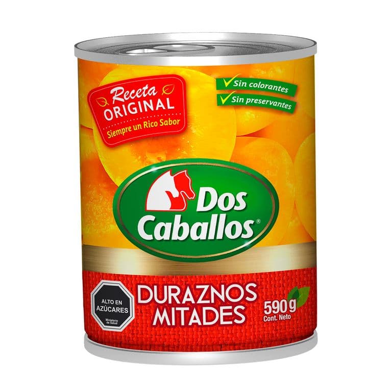 Durazno en Mitades Dos Caballos 590 g